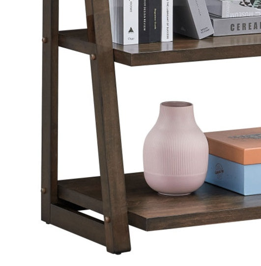 5 Tiers Of Shelves With Rubberwood Frames