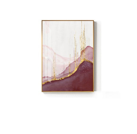 Nordic Purple Canvas Painting Abstract