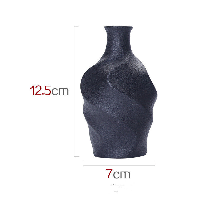 Ceramic simulating dry flower vase