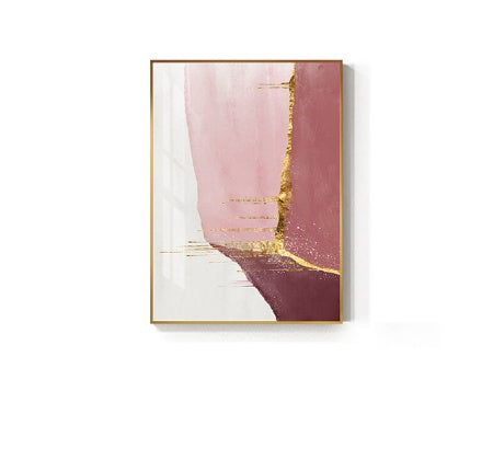 Nordic Purple Canvas Painting Abstract