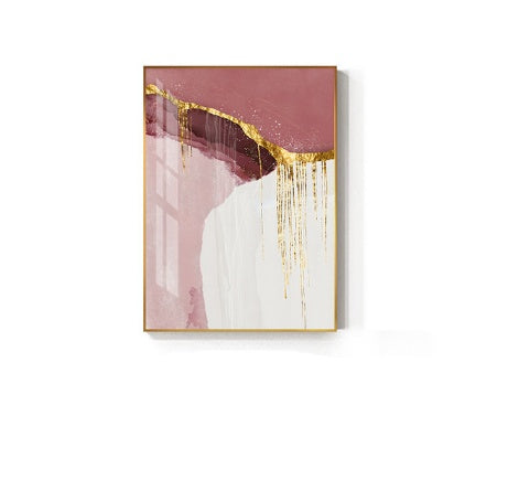 Nordic Purple Canvas Painting Abstract
