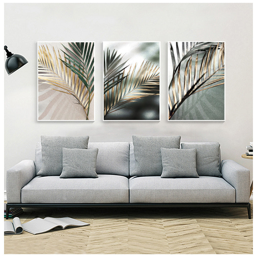 Golden Palm Botanical Canvas