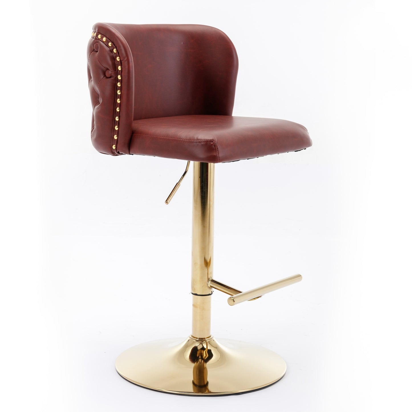 Swivel Bar Adjustable Height, Modern PU Upholstered Stools