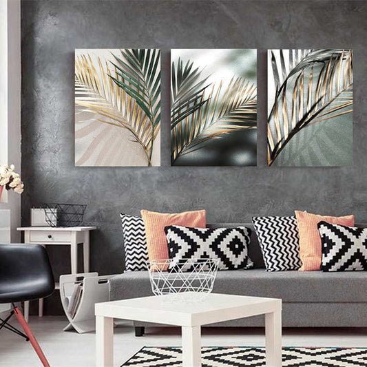 Golden Palm Botanical Canvas
