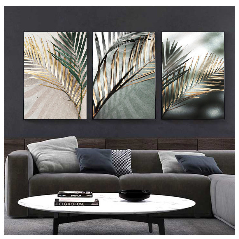 Golden Palm Botanical Canvas
