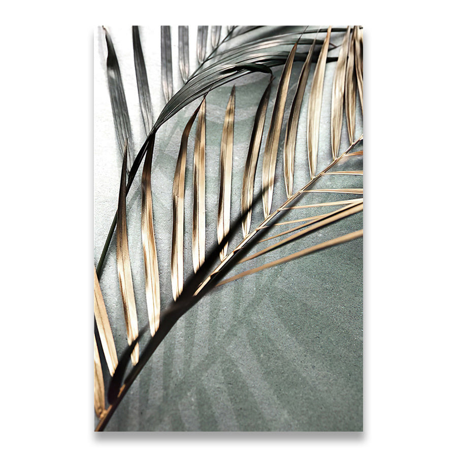 Golden Palm Botanical Canvas
