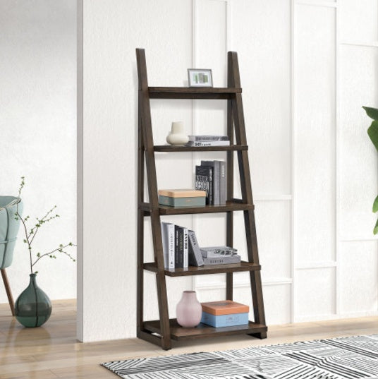 5 Tiers Of Shelves With Rubberwood Frames