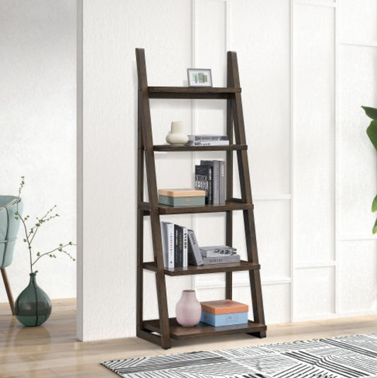 5 Tiers Of Shelves With Rubberwood Frames